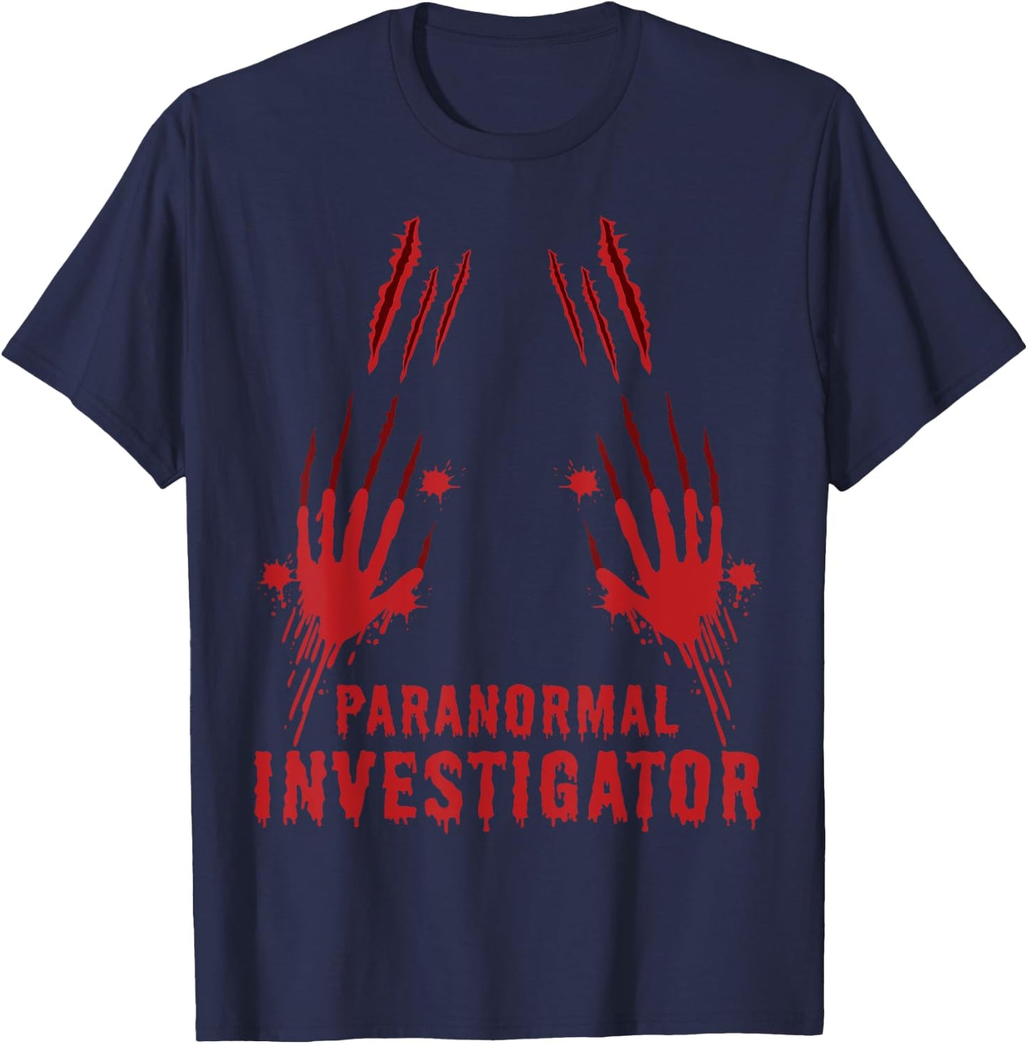Ghost Hunting Paranormal Investigator T-Shirt - T-Shirt | Navy