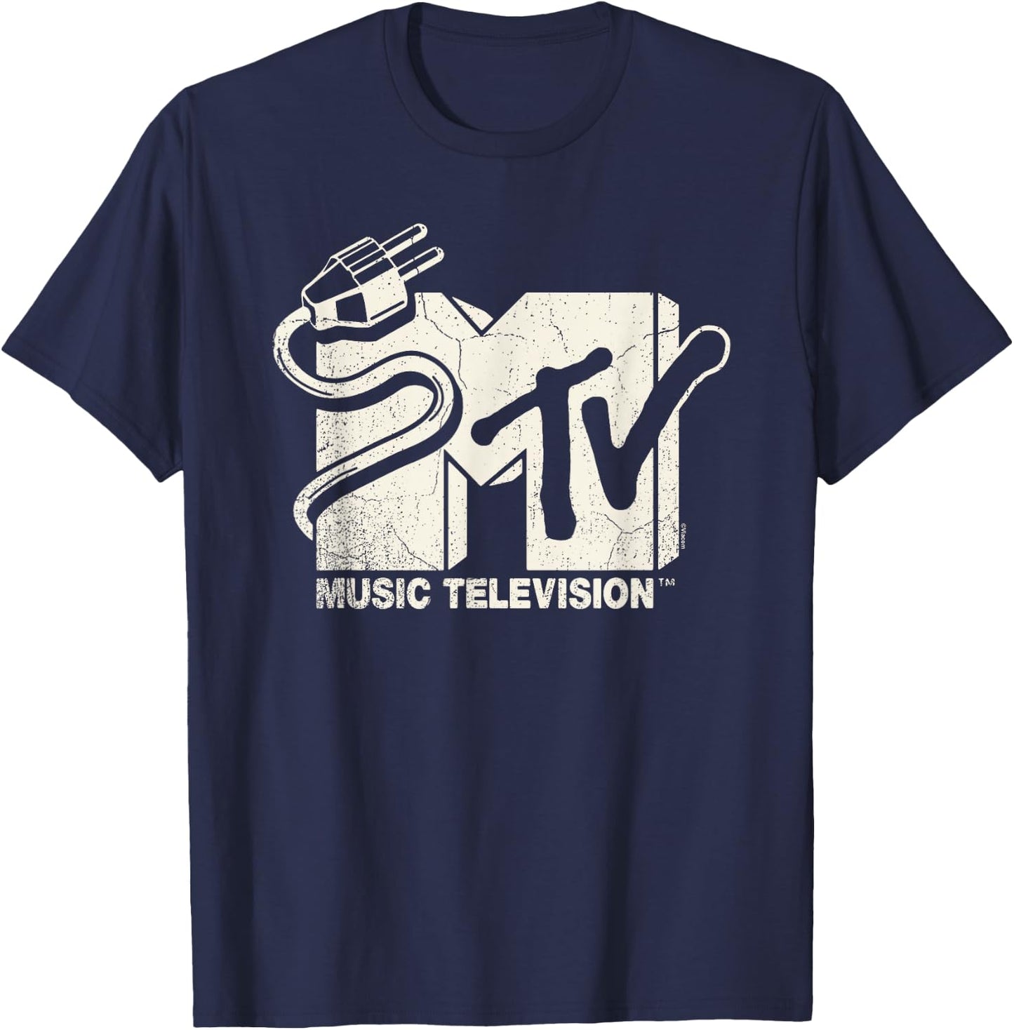 MTV Unplugged - Unplugged MTV Logo 2 T-Shirt - T-Shirt | Navy