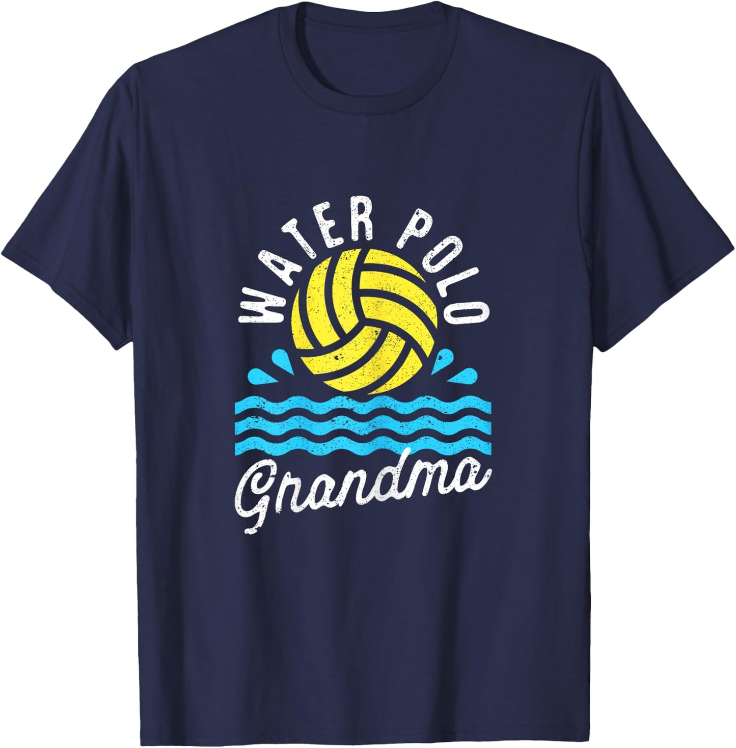 Water Polo Grandma Love Game Day Championship Team Lover T-Shirt - T-Shirt | Navy