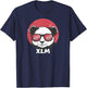 Stellar XLM Cute Crypto Panda Sun Glasses Retro T-Shirt - T-Shirt | Navy