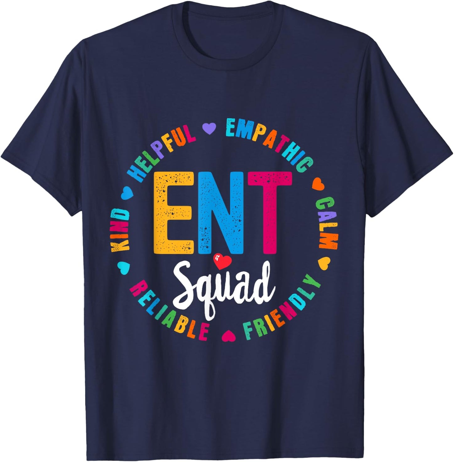 ENT Squad Nurse Team Registered Nursing T-Shirt - T-Shirt | Navy