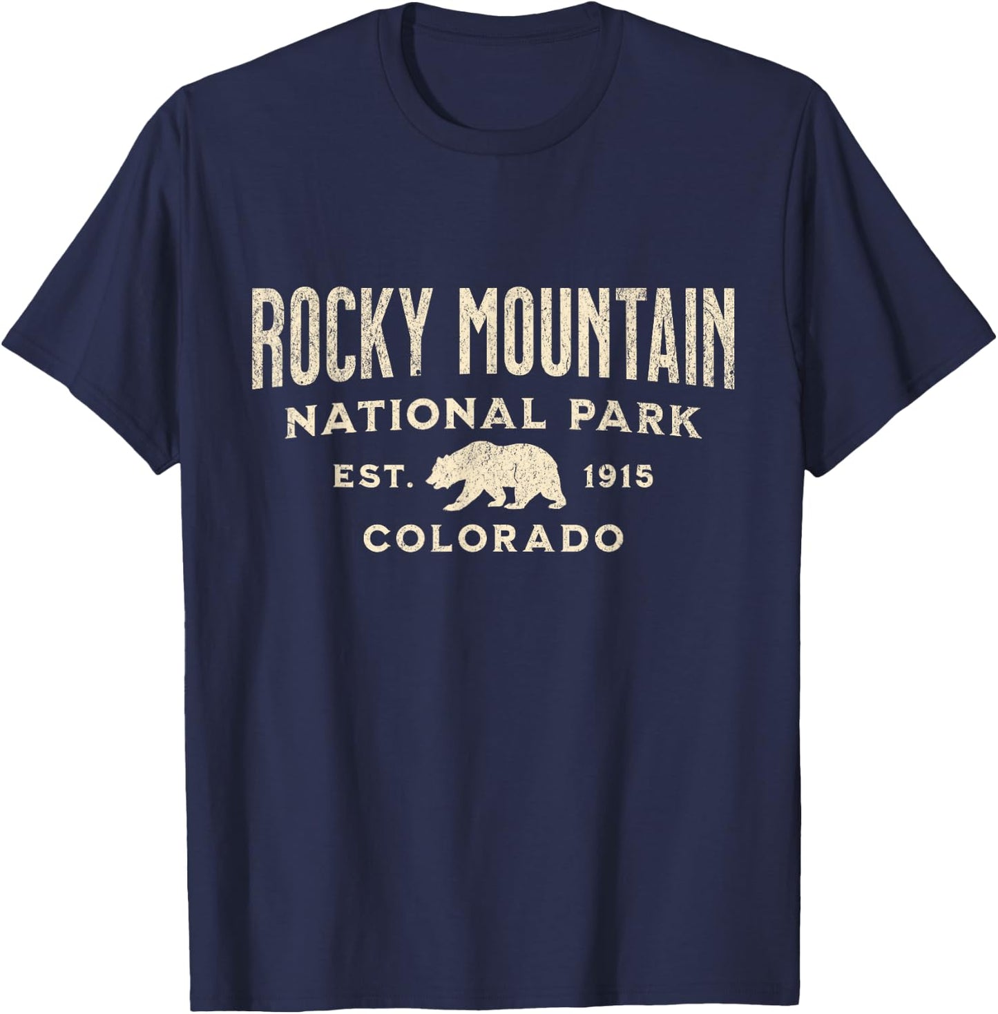 Rocky Mountain National Park T-Shirt - T-Shirt | Navy