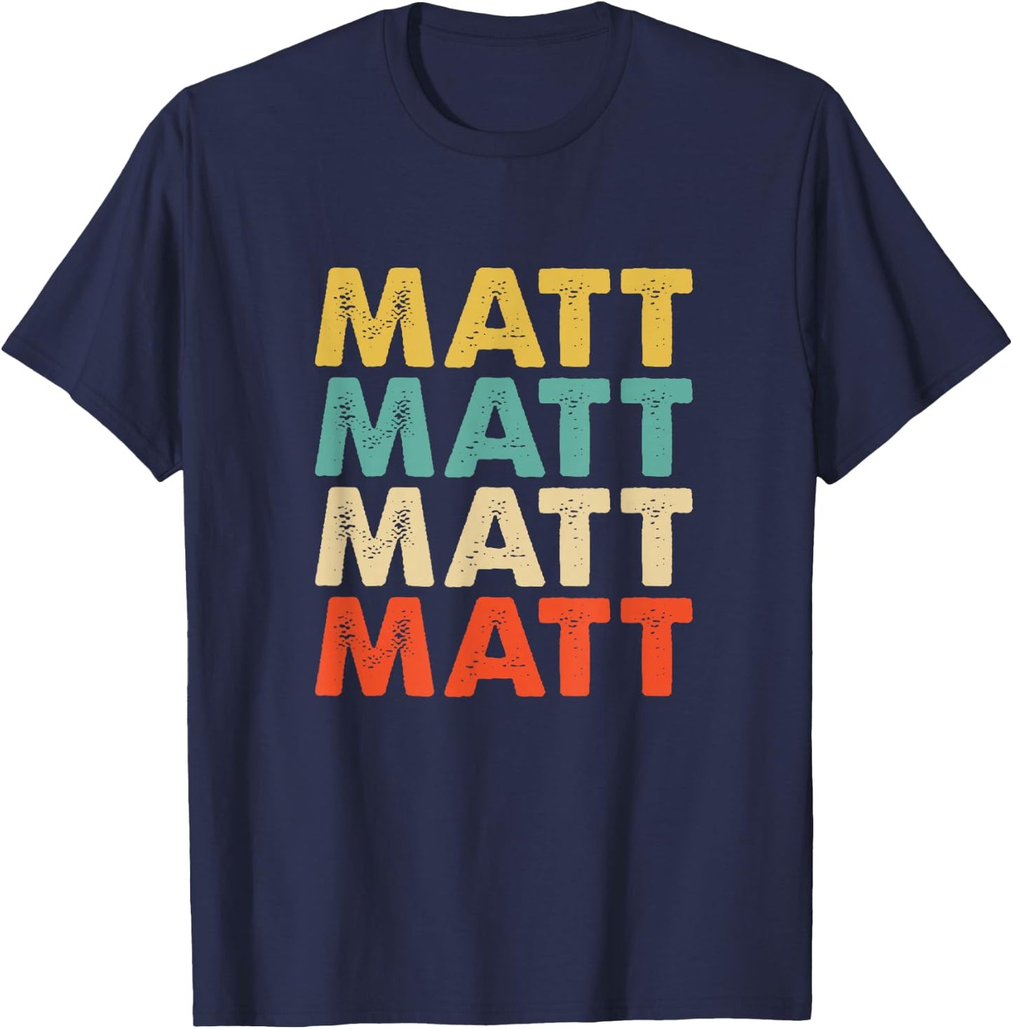 Matt Name T-Shirt - T-Shirt | Navy