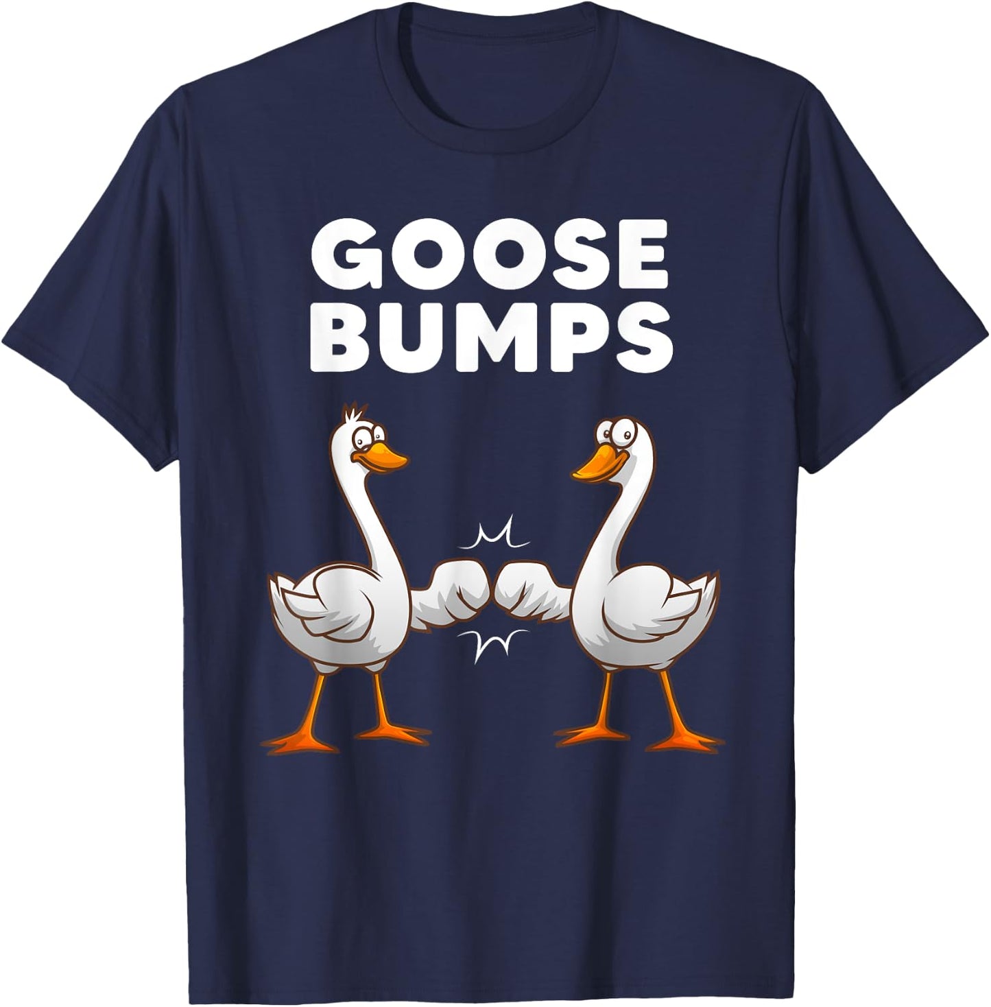 Best Goose Women Goose Bumps Waterfowl Animal Pun T-Shirt - T-Shirt | Navy
