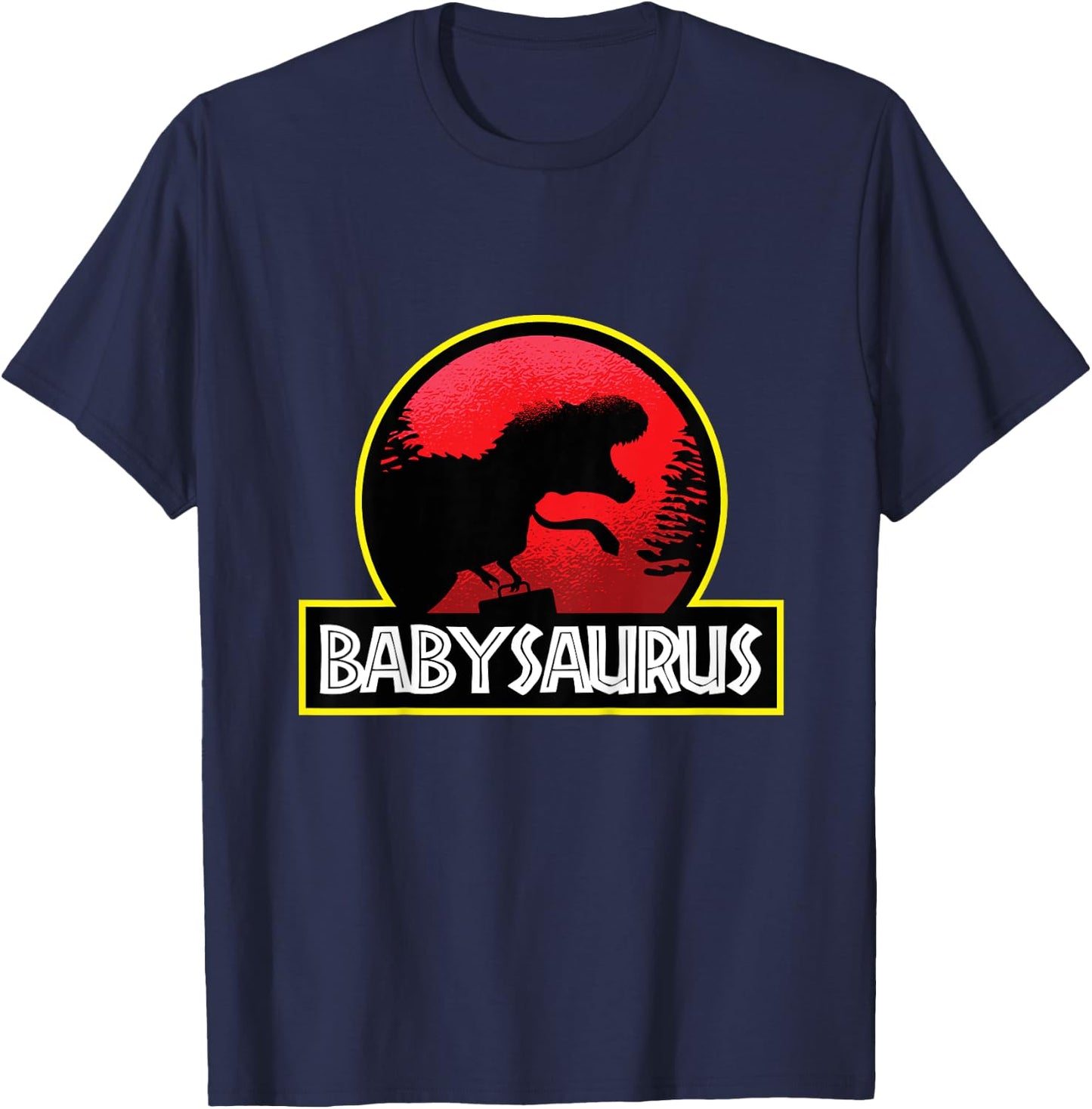Kids Babysaurus Mothers Day Funny Dinosaur Toddler Boys T-Shirt - T-Shirt | Navy