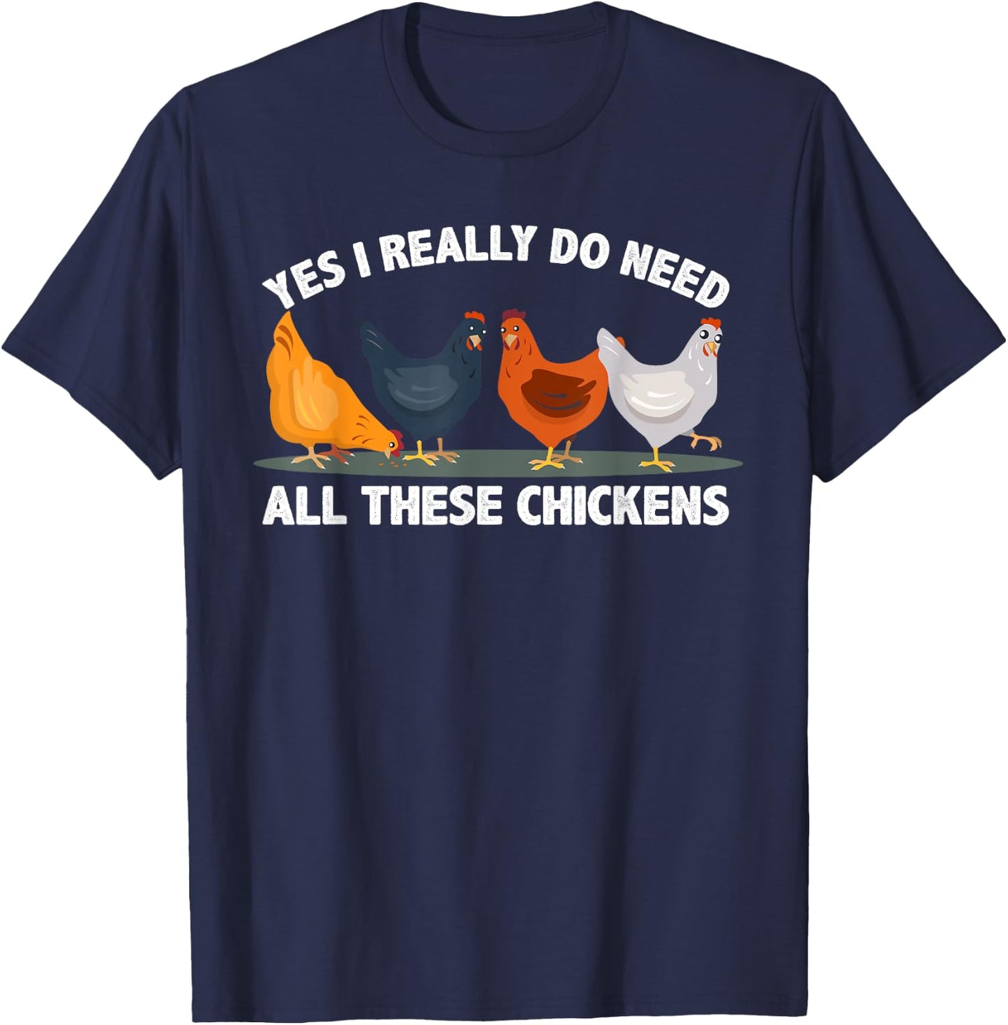 Best Chicken Art Women Poultry Farm Chicken Farmer T-Shirt - T-Shirt | Navy