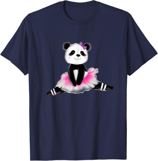 Panda bear,panda ballerina . T-Shirt - T-Shirt | Navy