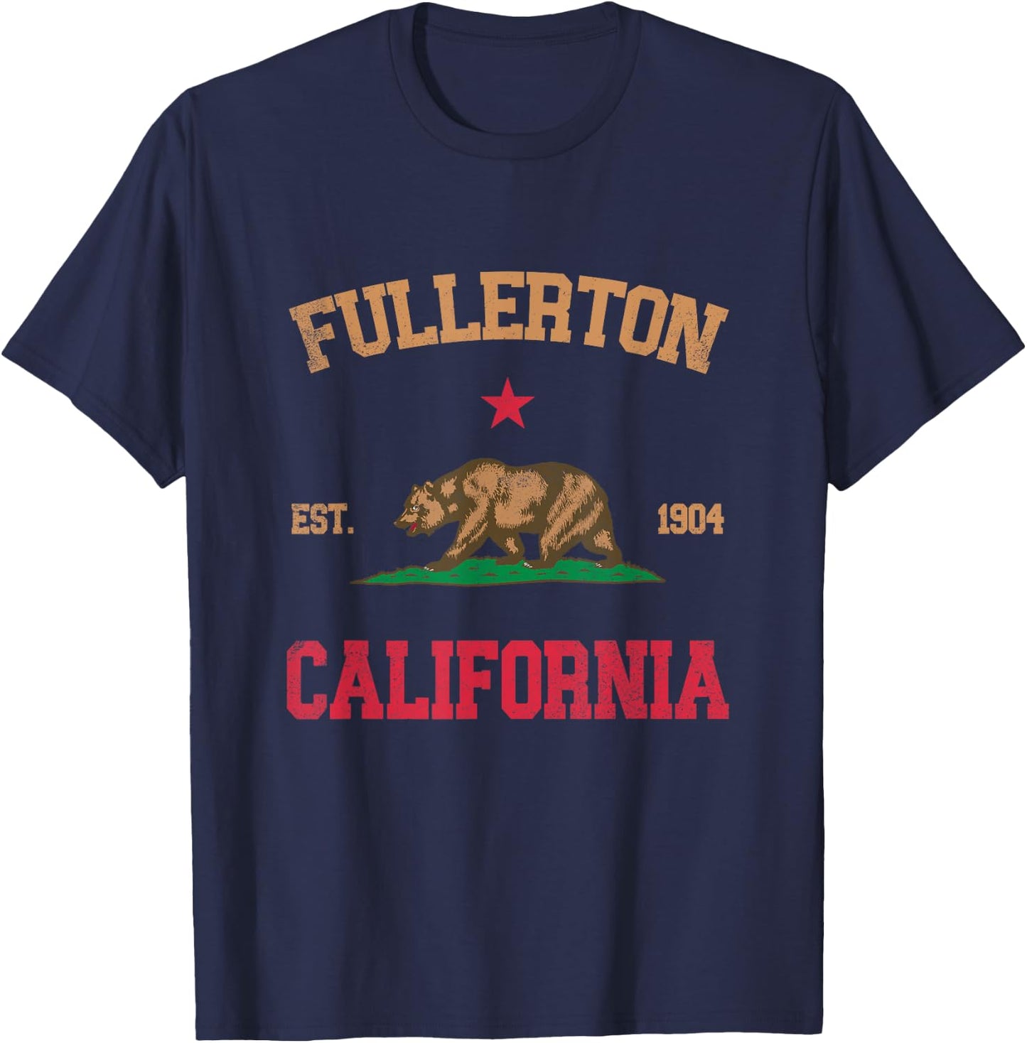 Fullerton California T-Shirt - T-Shirt | Navy