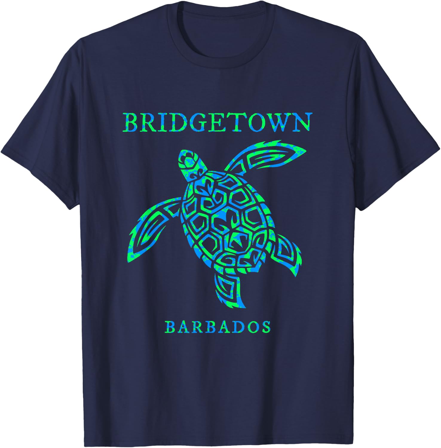 Bridgetown Barbados Sea Turtle Boys Girls Toddler Souvenir T-Shirt - T-Shirt | Navy