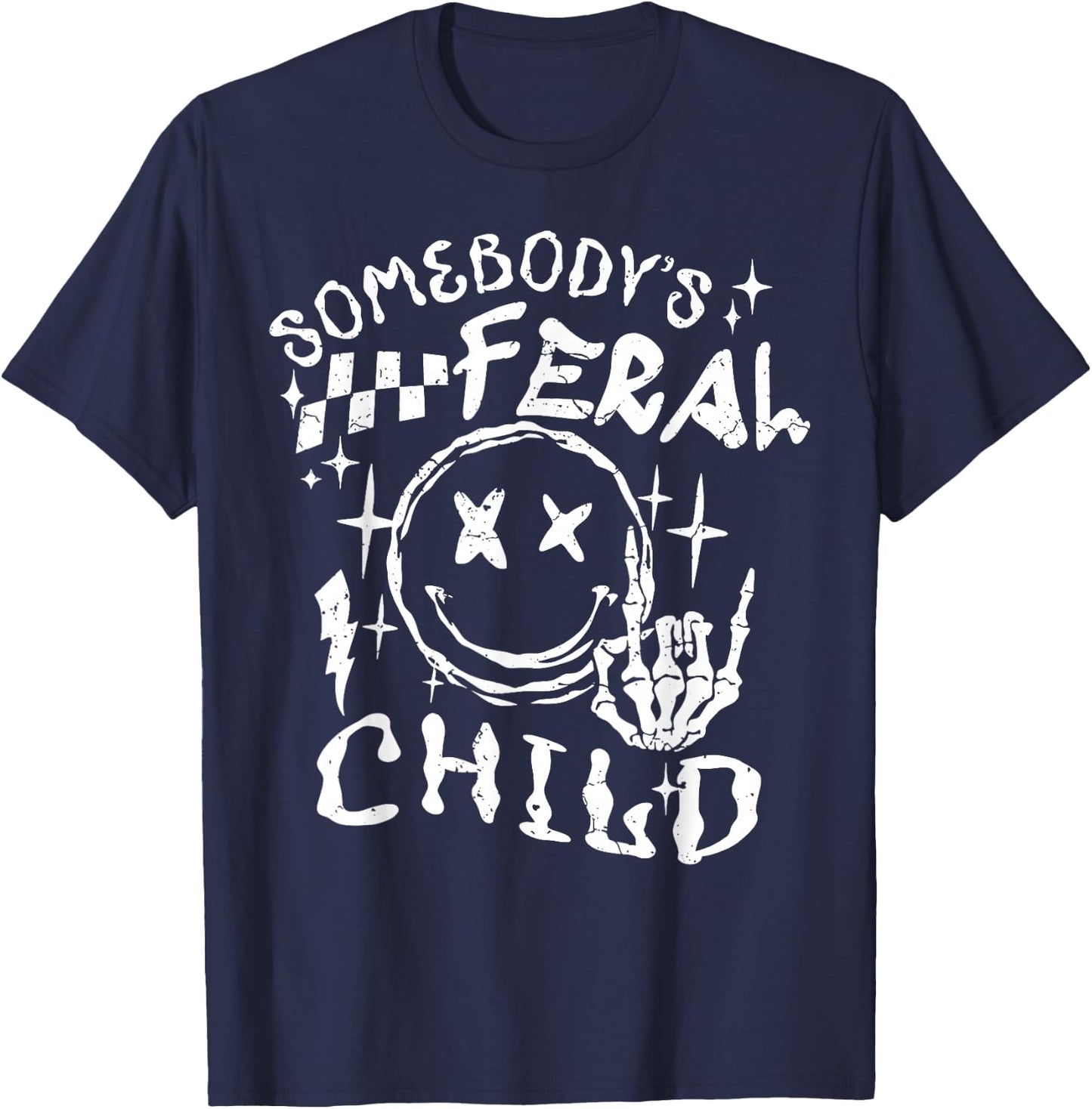 Somebody's Feral Child T-Shirt - T-Shirt | Navy
