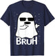 Bruh Ghost Funny Halloween Costume Men Kids Boys T-Shirt - T-Shirt | Navy
