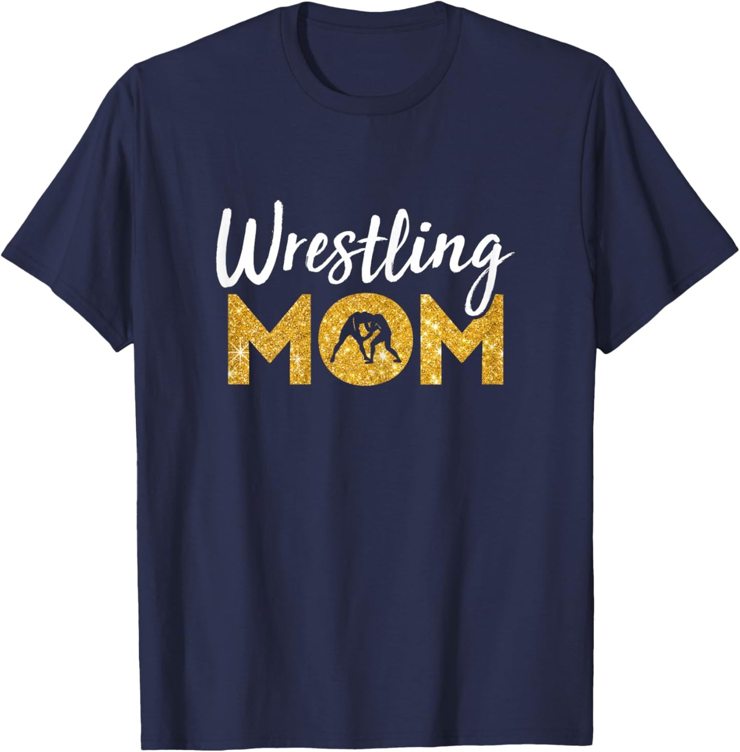 Wrestling Mom Presents Funny Wrestler Mom T-Shirt - T-Shirt | Navy