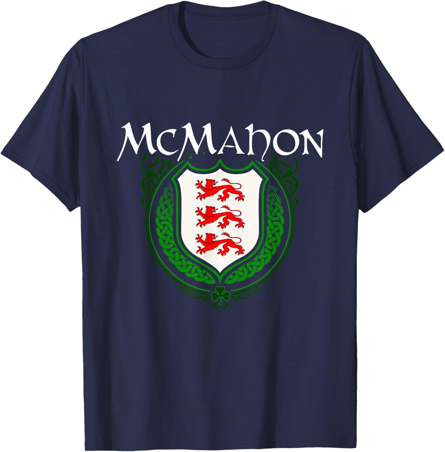 McMahon Surname Irish Clan Tartan Badge Ireland T-Shirt - T-Shirt | Navy