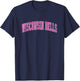 Wisconsin Dells Wisconsin WI Vintage Sports Design Pink Desi T-Shirt - T-Shirt | Navy