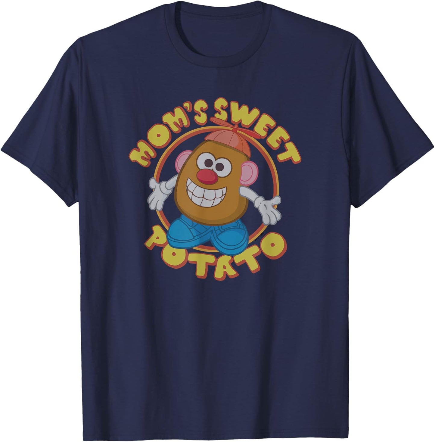 Mr. Potato Head Mom's Sweet Potato Cute Vintage Portrait T-Shirt - T-Shirt | Navy