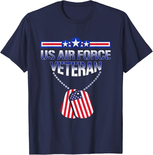 Vintage US Air Force Veteran - Vintage USAF Veteran T-Shirt - T-Shirt | Navy