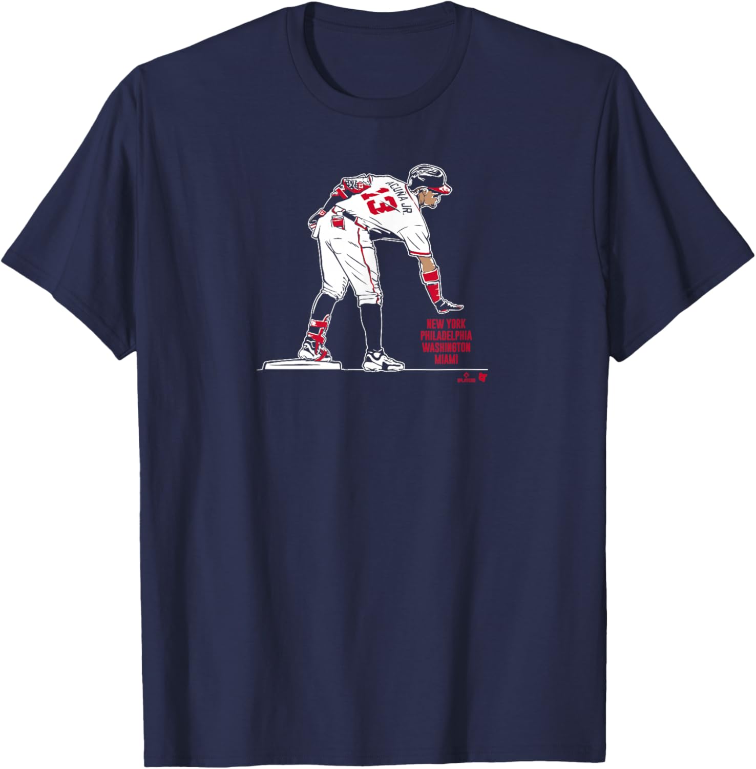 Ronald Acuña Jr. - Too Small - Atlanta Baseball T-Shirt - T-Shirt | Navy
