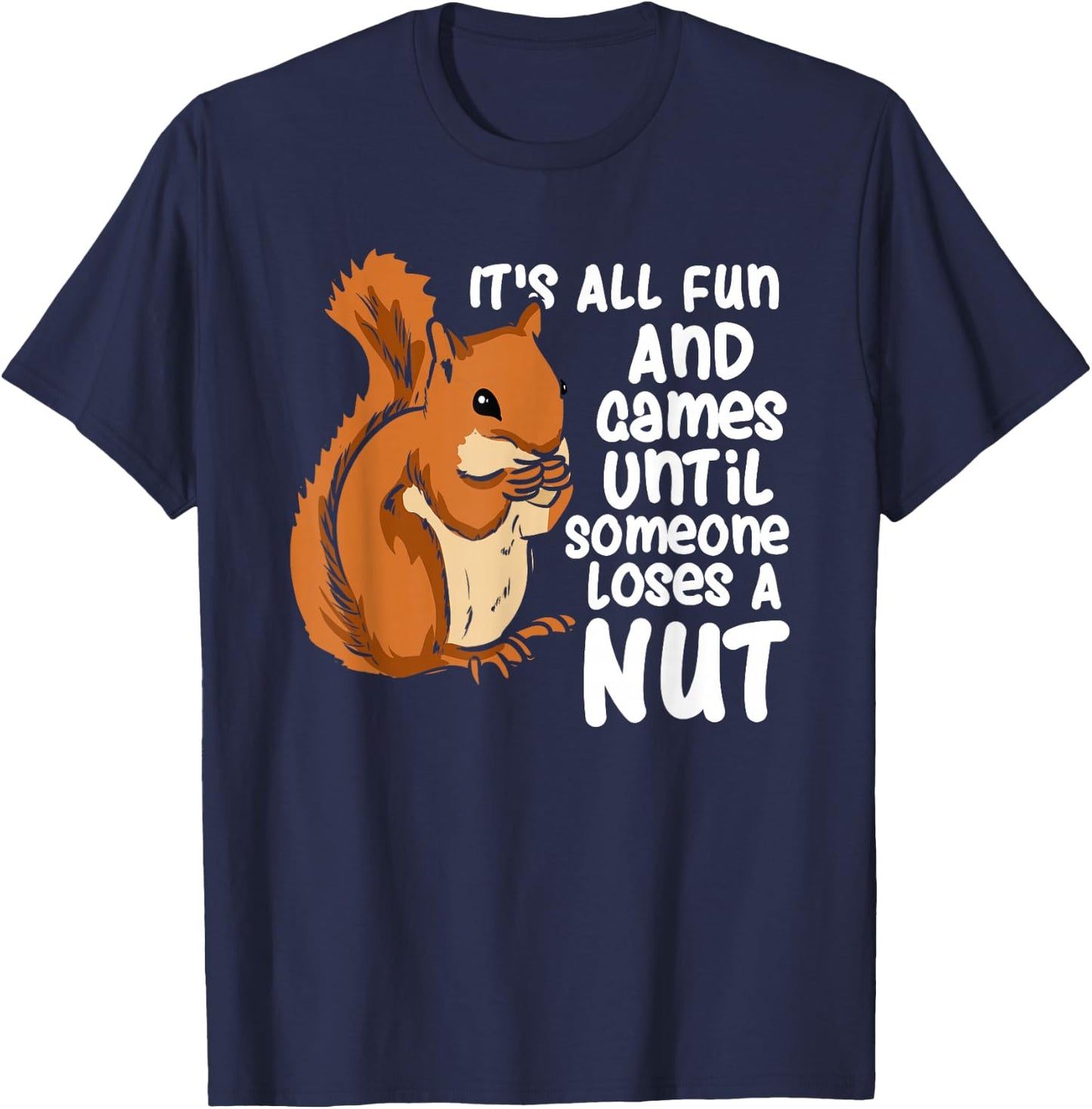 Funny Squirrel Feeder Squirrel Lover Rodent Design T-Shirt - T-Shirt | Navy