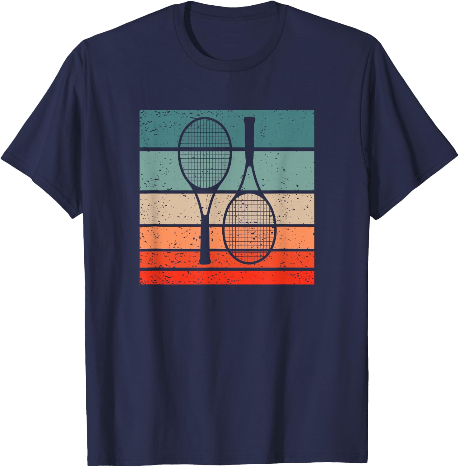 Tennis Retro Style Vintage T-Shirt - T-Shirt | Navy