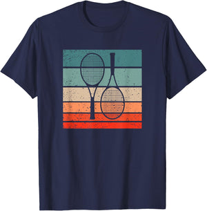 Tennis Retro Style Vintage T-Shirt - T-Shirt | Navy