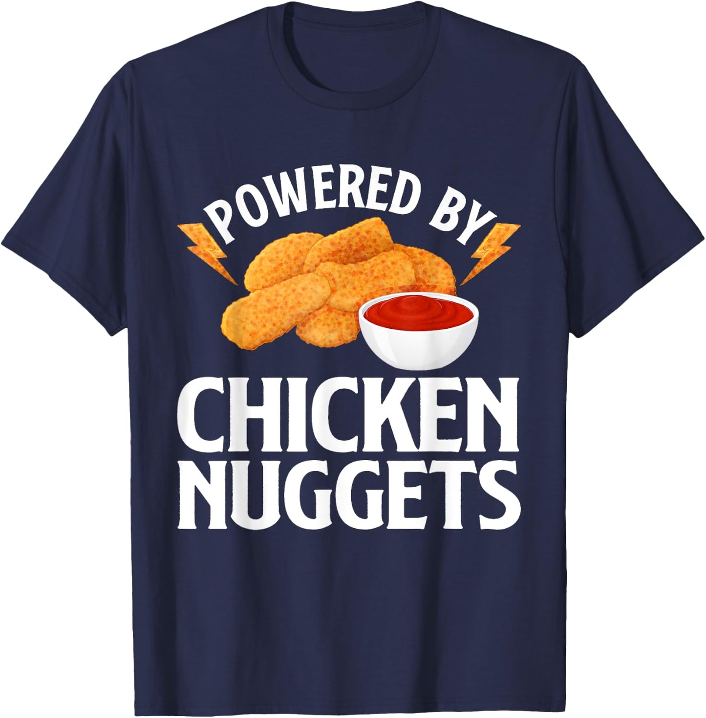 Funny Chicken Nugget Design Women Kids Nuggets Lover T-Shirt - T-Shirt | Navy