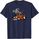 DigiRods Rat Rod Racer 1930s Hot Rod Truck Cartoon Car T-Shirt - T-Shirt | Navy