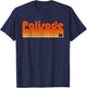Palisade, Colorado Retro 80s Style T-Shirt - T-Shirt | Navy
