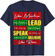 Dream Black History Month Juneteenth African American Gifts T-Shirt - T-Shirt | Navy