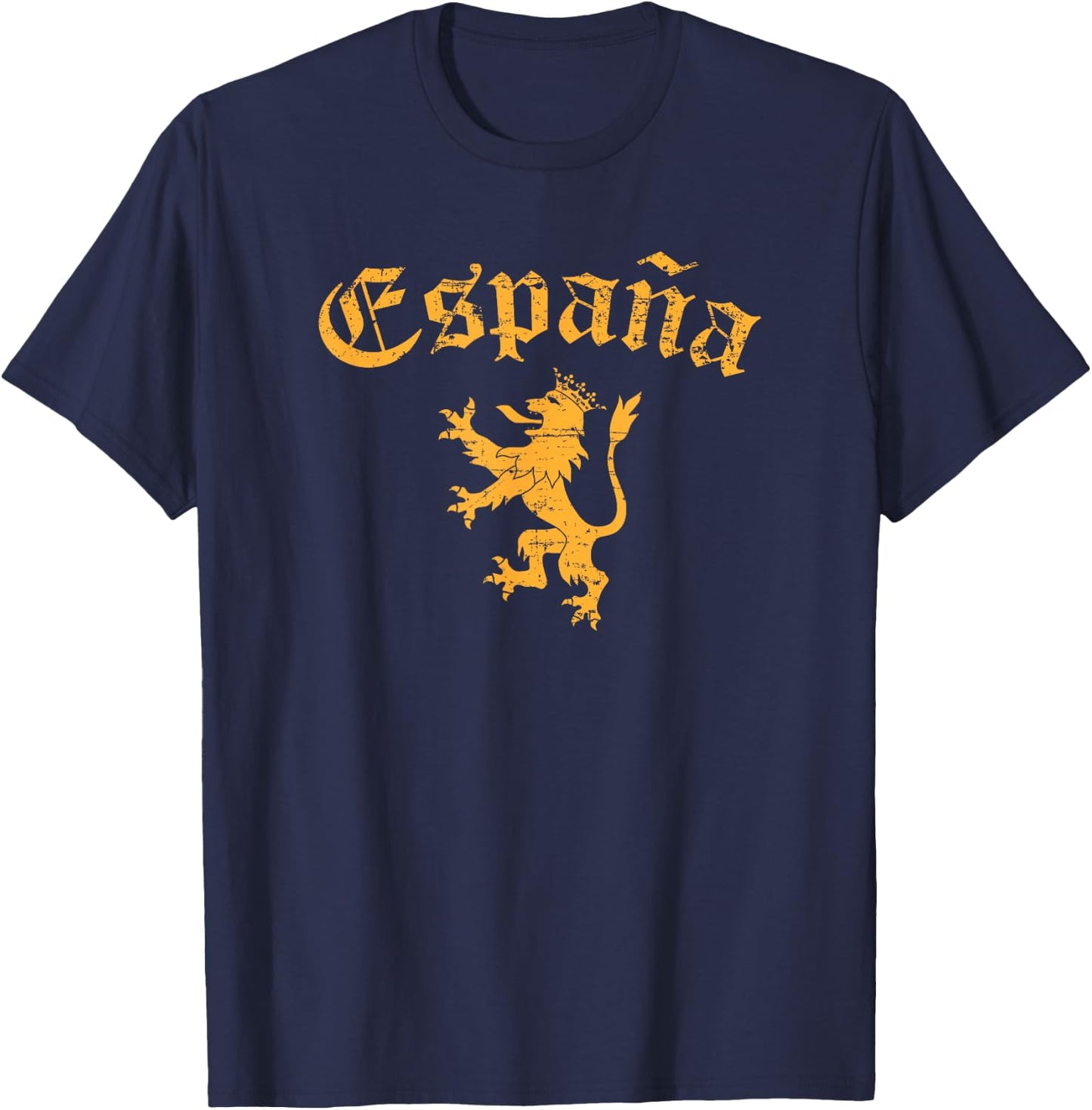 Espana Spain Lion Symbol Spanish Spaniard Pride T-Shirt - T-Shirt | Navy