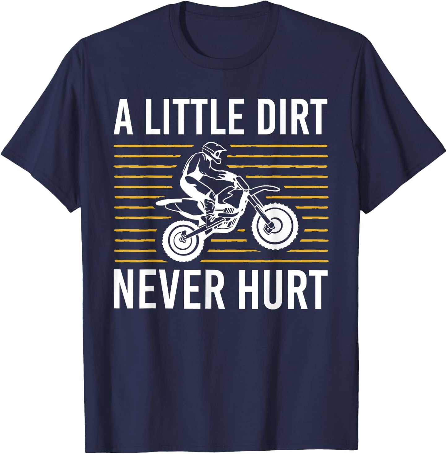 Cool Dirt Bike Art Men Women Dirtbike Motorcycle Bike Racing T-Shirt - T-Shirt | Navy