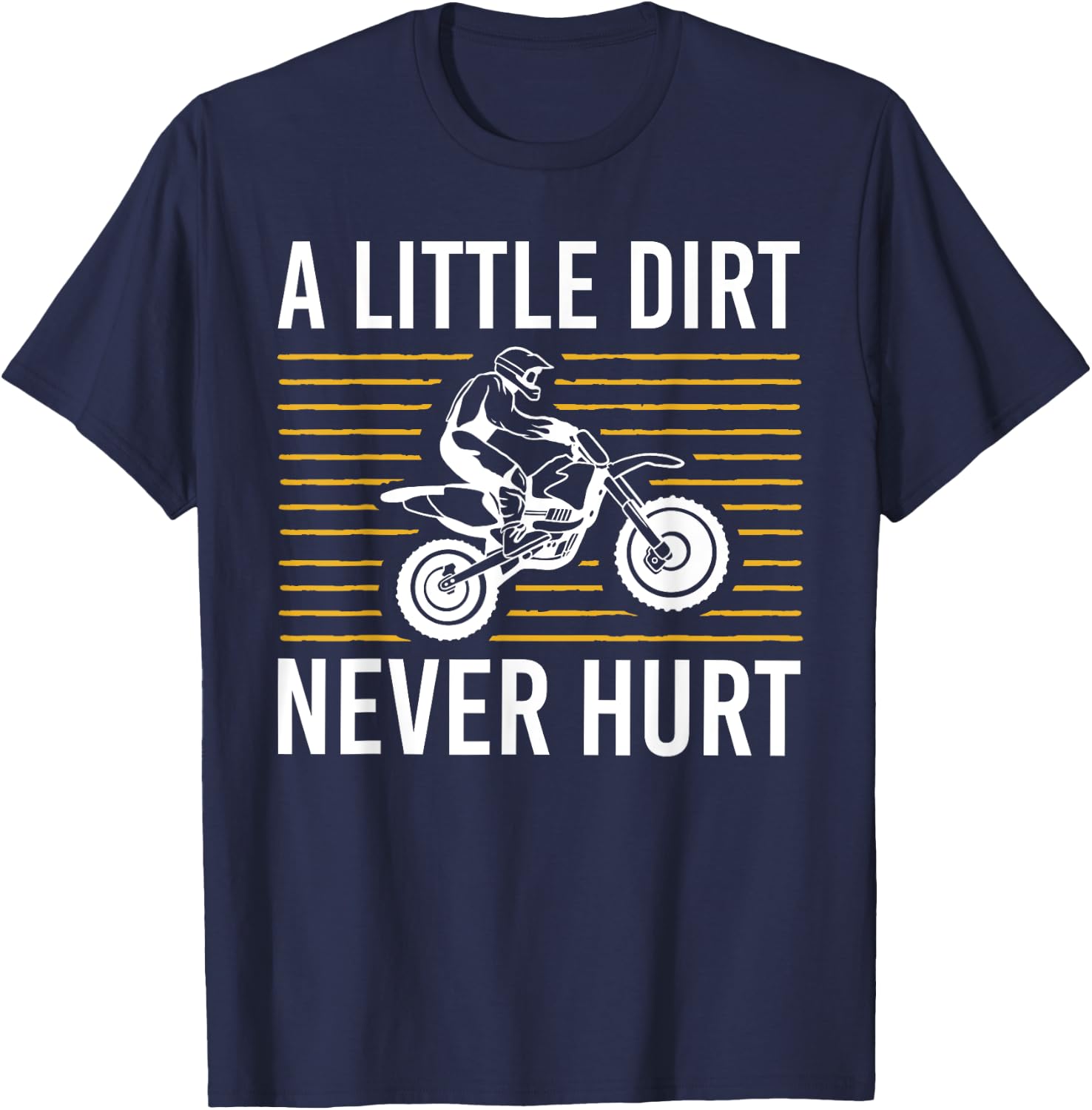 Cool Dirt Bike Art Men Women Dirtbike Motorcycle Bike Racing T-Shirt - T-Shirt | Navy