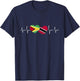 Guyana Flag Guyanese Guyana T-Shirt - T-Shirt | Navy