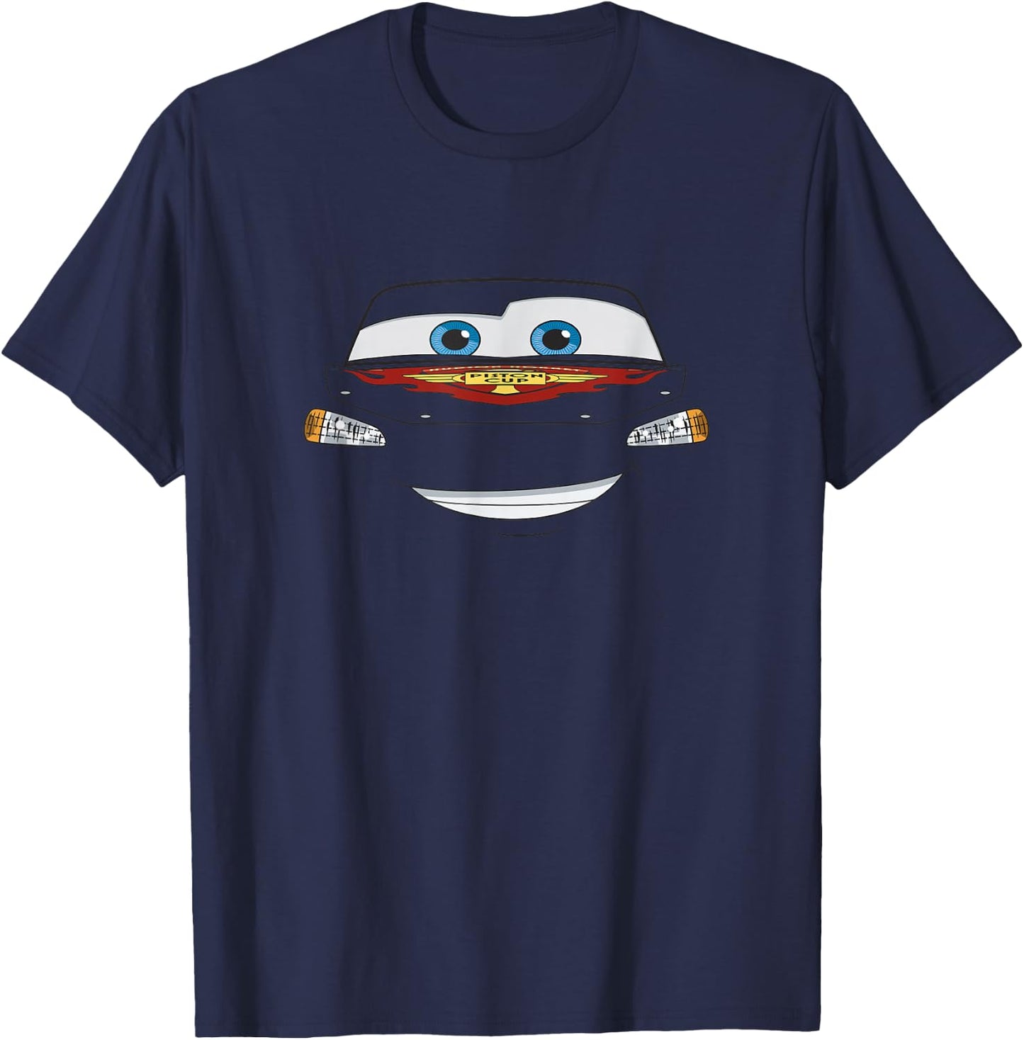 Disney Pixar Cars Halloween Lightning McQueen Big Face T-Shirt - T-Shirt | Navy