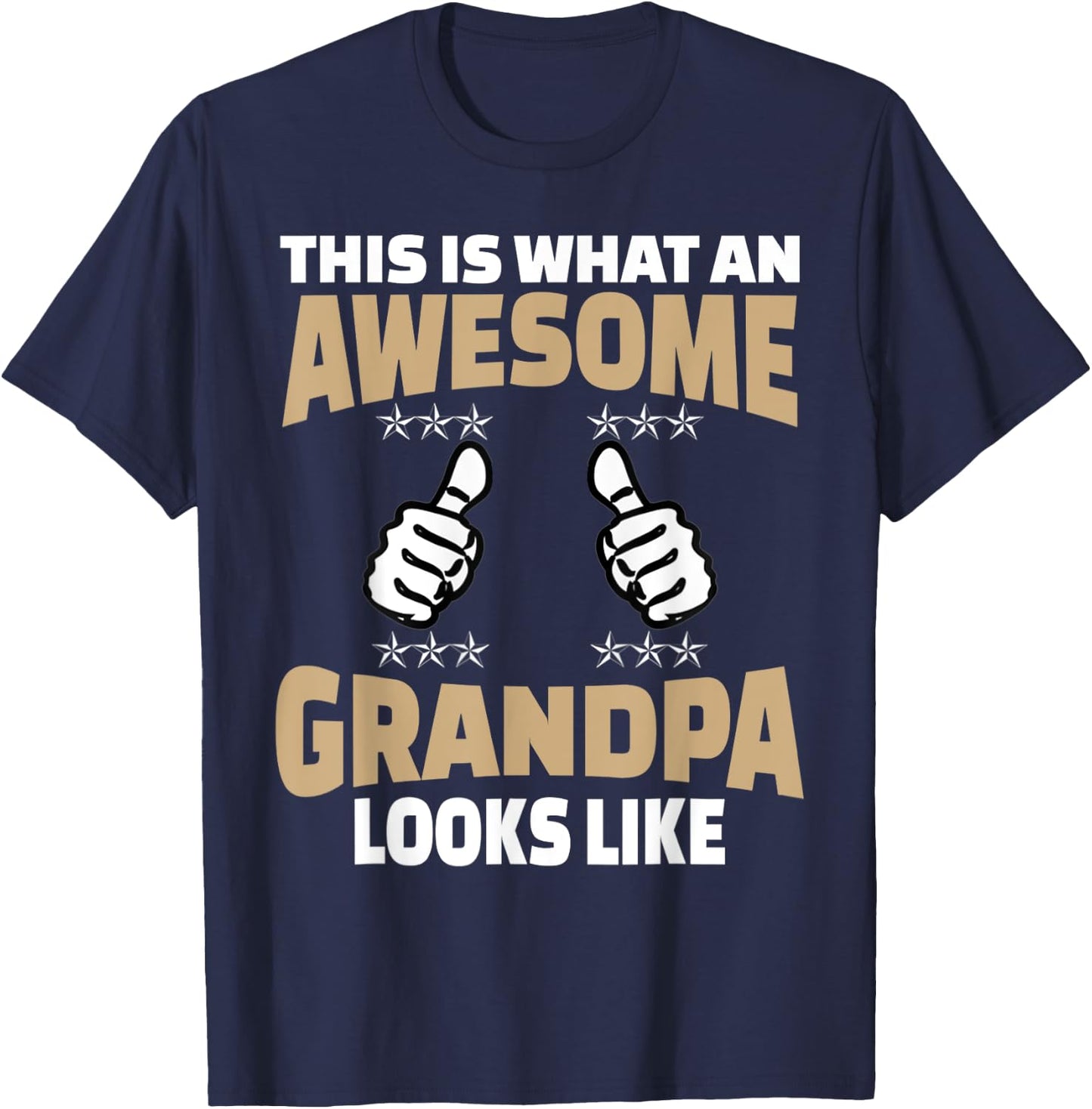 Funny grandpa shirts for the first time grandparents T-Shirt - T-Shirt | Navy