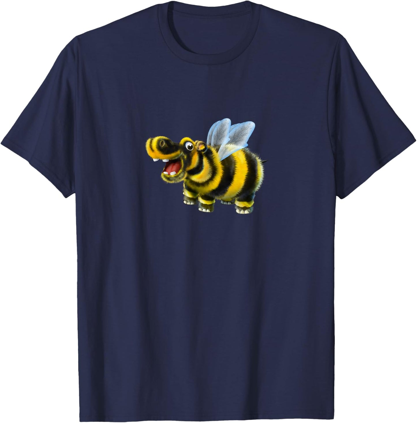 The Bumble Bee Hippo T-Shirt - T-Shirt | Navy