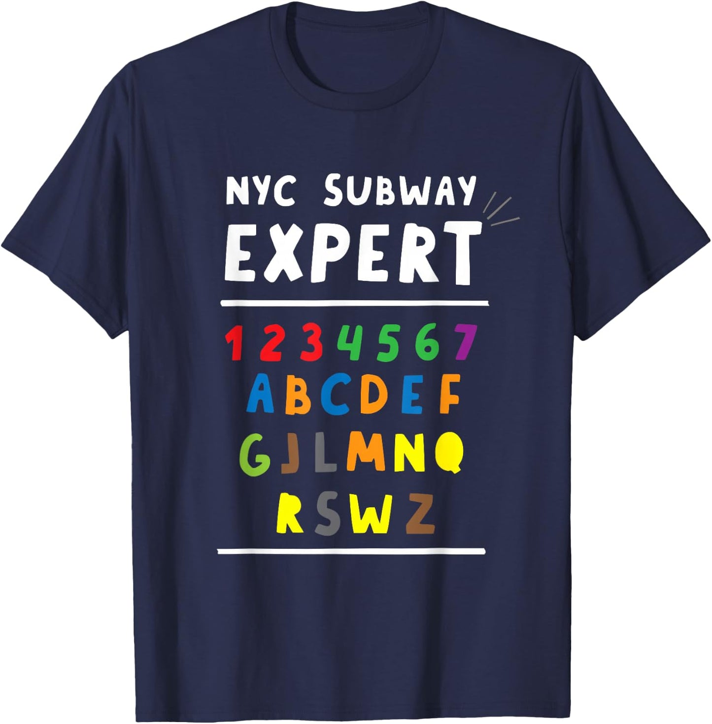 NYC New York City Subway Expert T-Shirt - T-Shirt | Navy