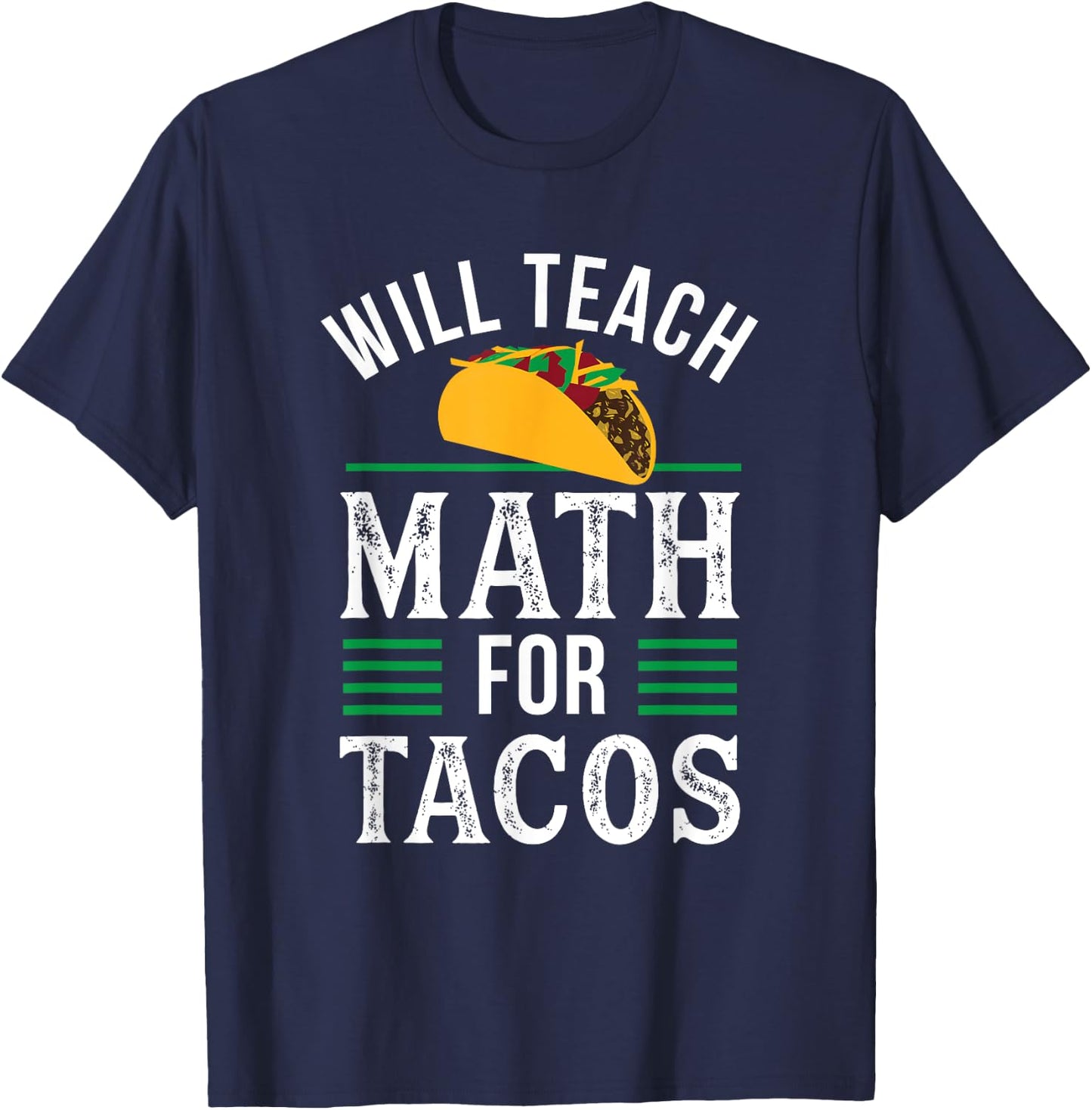 Funny Math Teacher Design Mathematics Teaching Math T-Shirt - T-Shirt | Navy
