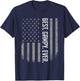 Best Gampy Ever US American Flag Shirt Gift Father's Day T-Shirt - T-Shirt | Navy