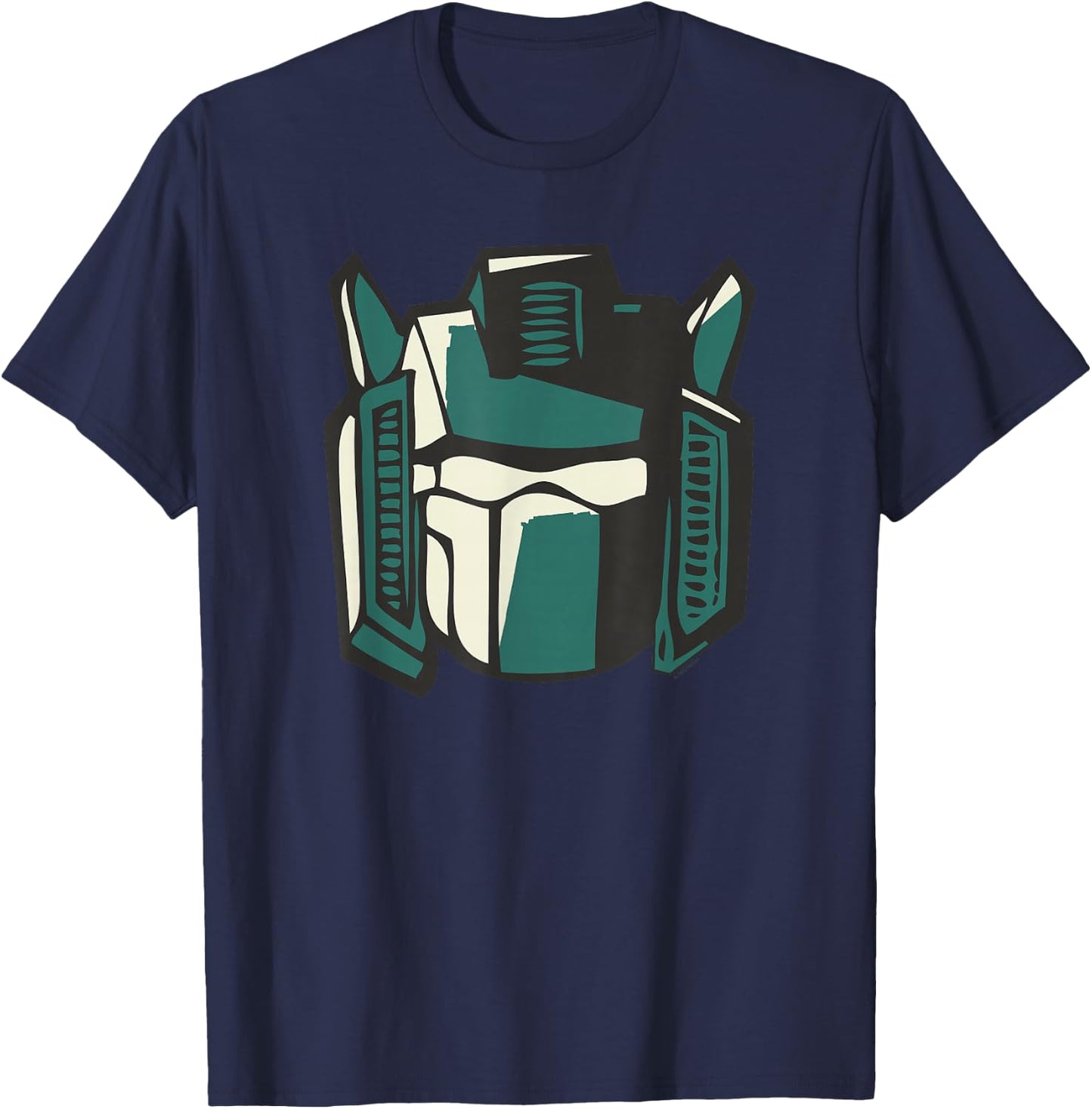 Transformers Grimlock Big Head Japanese Style Logo T-Shirt - T-Shirt | Navy