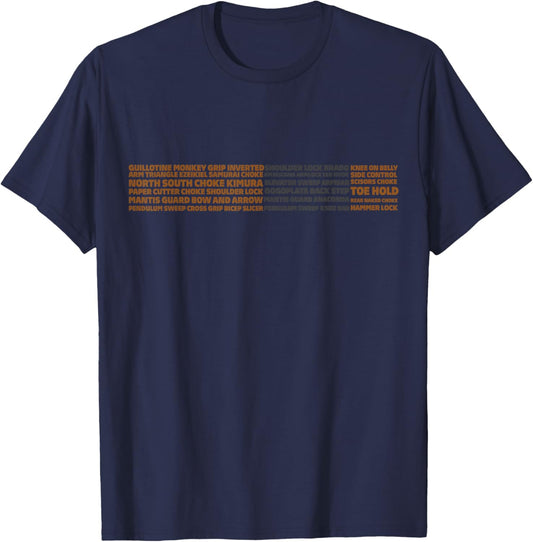 Brazilian Jiu-jitsu BJJ brown belt - BJJ submission T-Shirt - T-Shirt | Navy