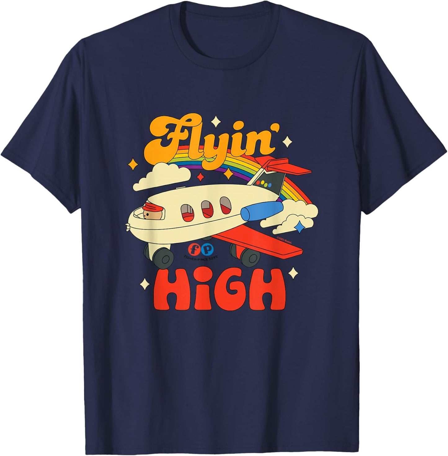 Fisher Price Flyin High Plane T-Shirt - T-Shirt | Navy