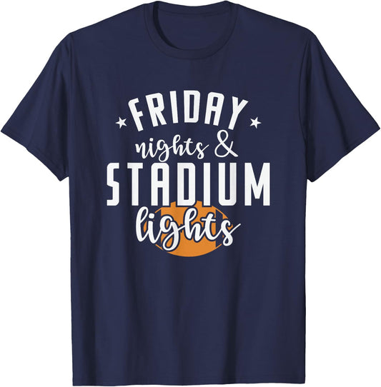 Friday Nights and Stadium Lights America T-Shirt - T-Shirt | Navy