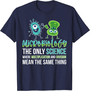 Funny Microbiologist Bacteria Microbiology T-Shirt - T-Shirt | Navy
