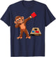Cute Dabbing Monkey Cornhole Boys Birthday Girls Corn Hole T-Shirt - T-Shirt | Navy