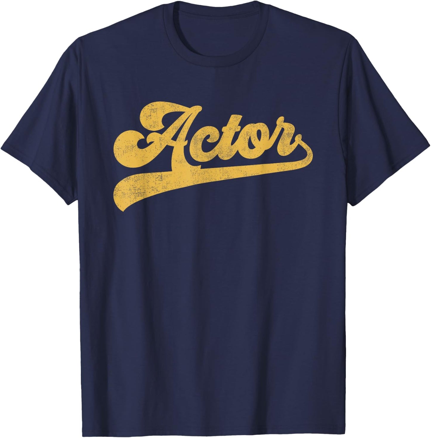 Actor Cute Vintage Graphic Acting T-Shirt - T-Shirt | Navy