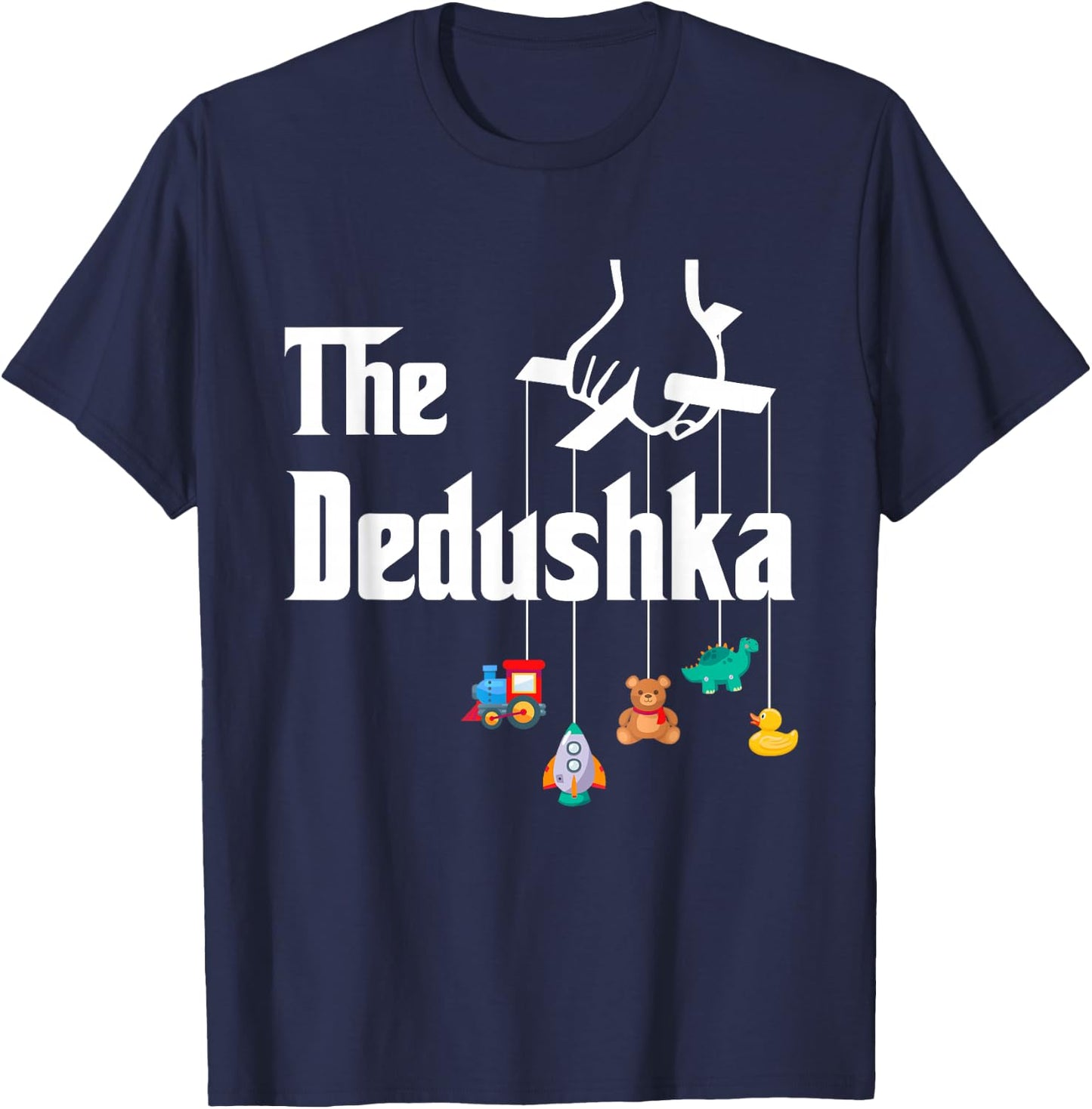 Dedushka Russian Grandpa Fathers Day Deda Funny The Dedushka T-Shirt - T-Shirt | Navy
