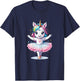 Cute Unique & Modern Unicorn Ballet & Ballerina T-Shirt - T-Shirt | Navy