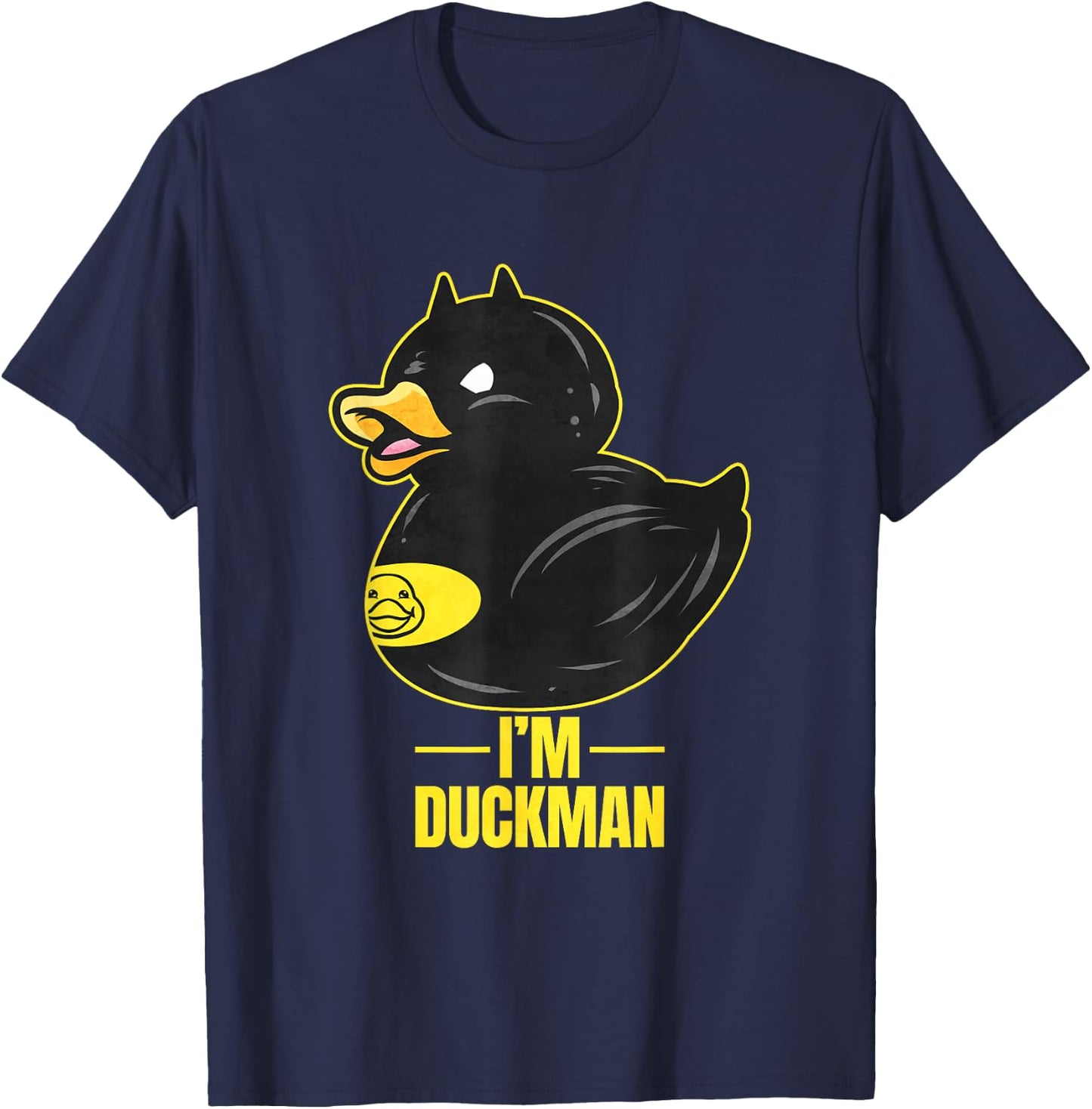 I'm Duckman - Funny Rubber Duck Superhero T-Shirt - T-Shirt | Navy