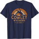 Cowley Wyoming WY Retro Style Rodeo Cowboy T-Shirt - T-Shirt | Navy