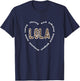 Lola Heart | Lola Grandmother Appreciation Lola Grandma T-Shirt - T-Shirt | Navy
